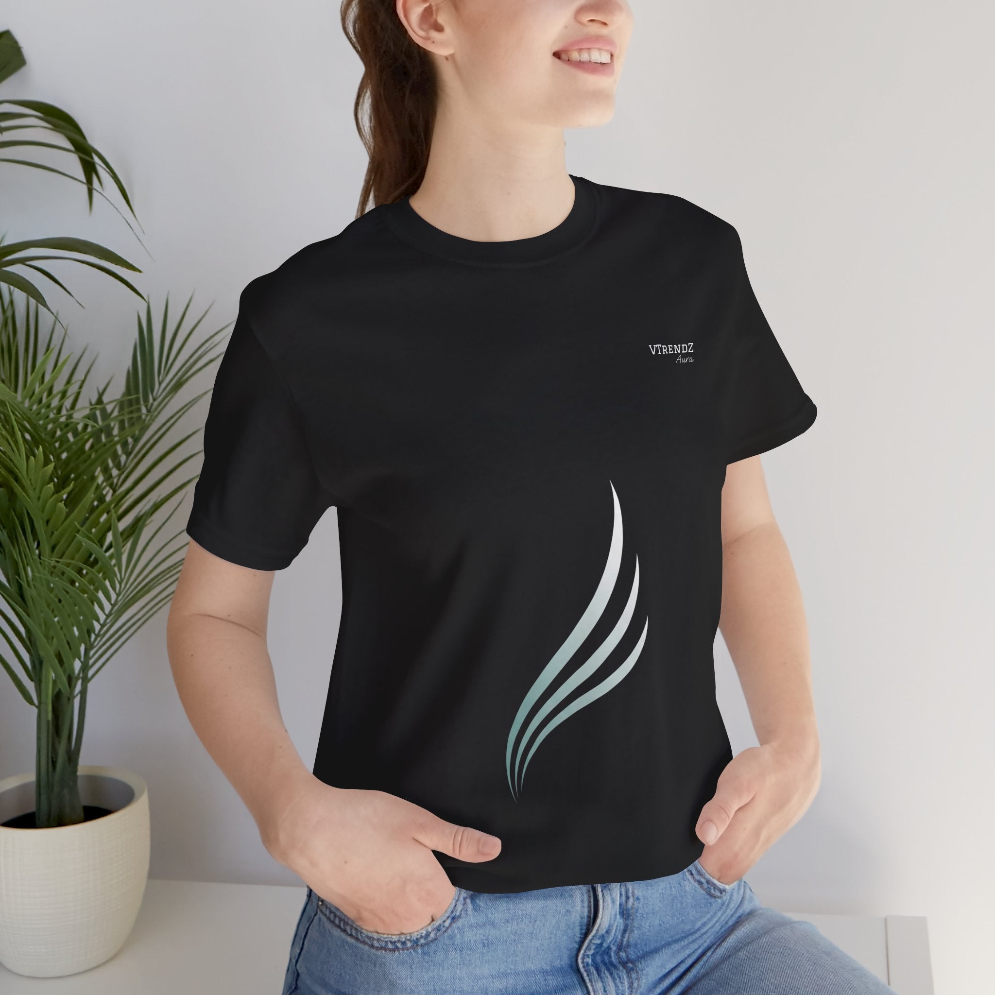 VTrendz Aura Unisex Minimalist T-Shirt – Soft Cotton Classic Fit