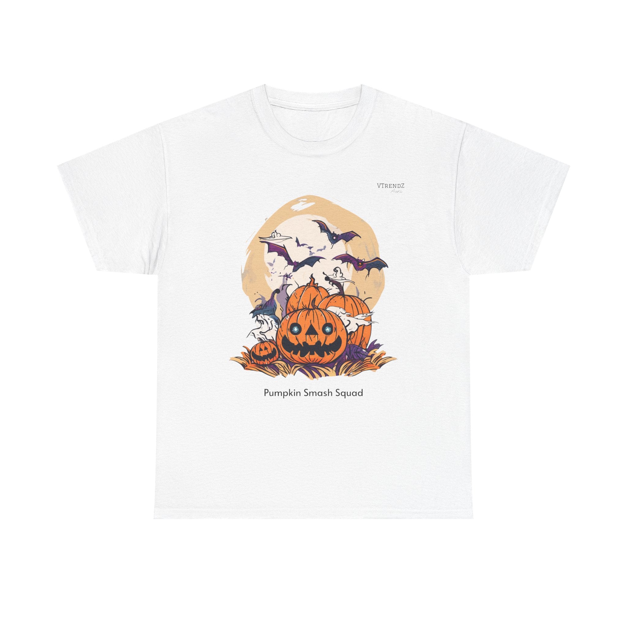 Halloween Pumpkin Smash Squash Tee, Spooky Season Shirt, Unisex Cotton T-Shirt, Fall Fashion, Halloween Party Outfit