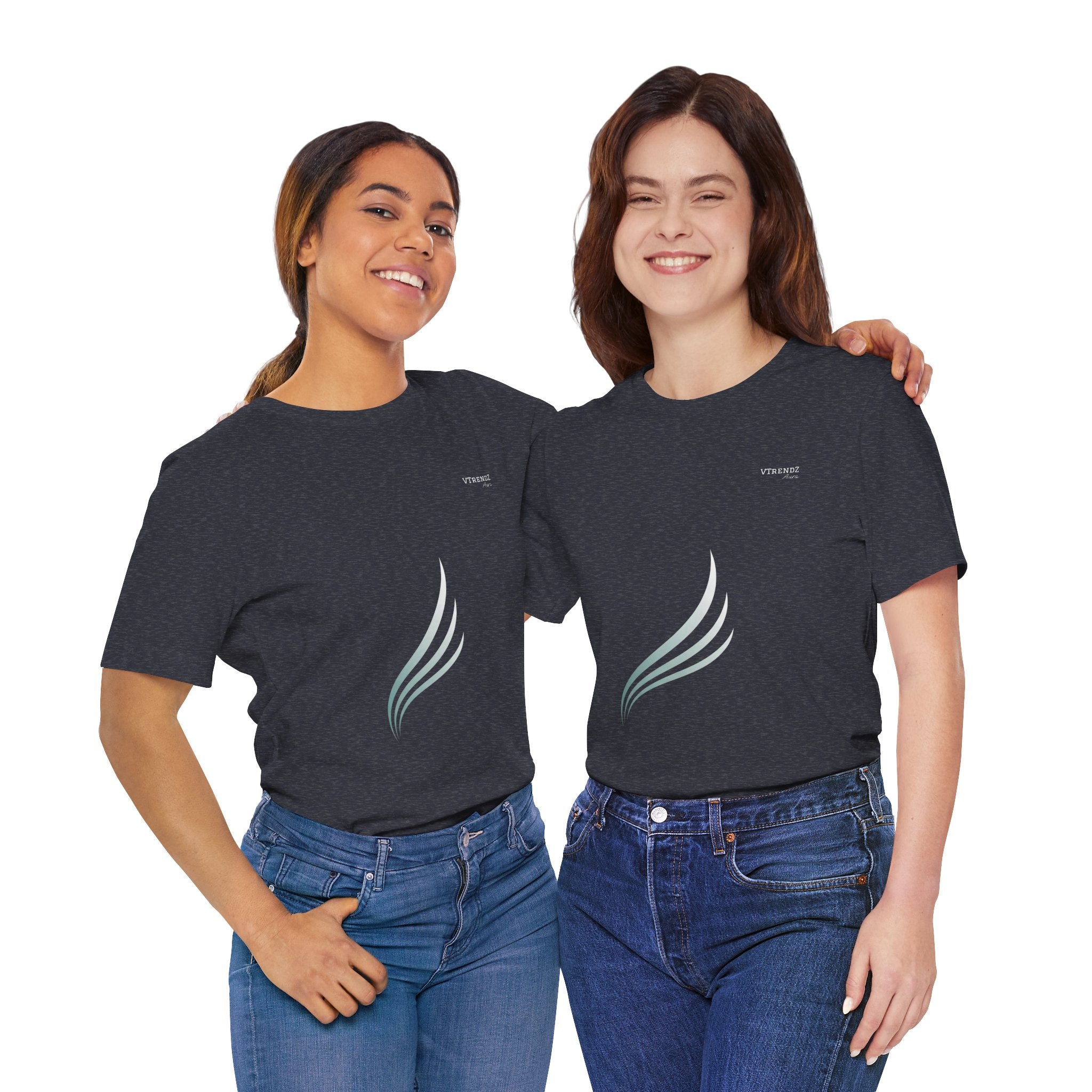 VTrendz Aura Unisex Minimalist T-Shirt – Soft Cotton Classic Fit
