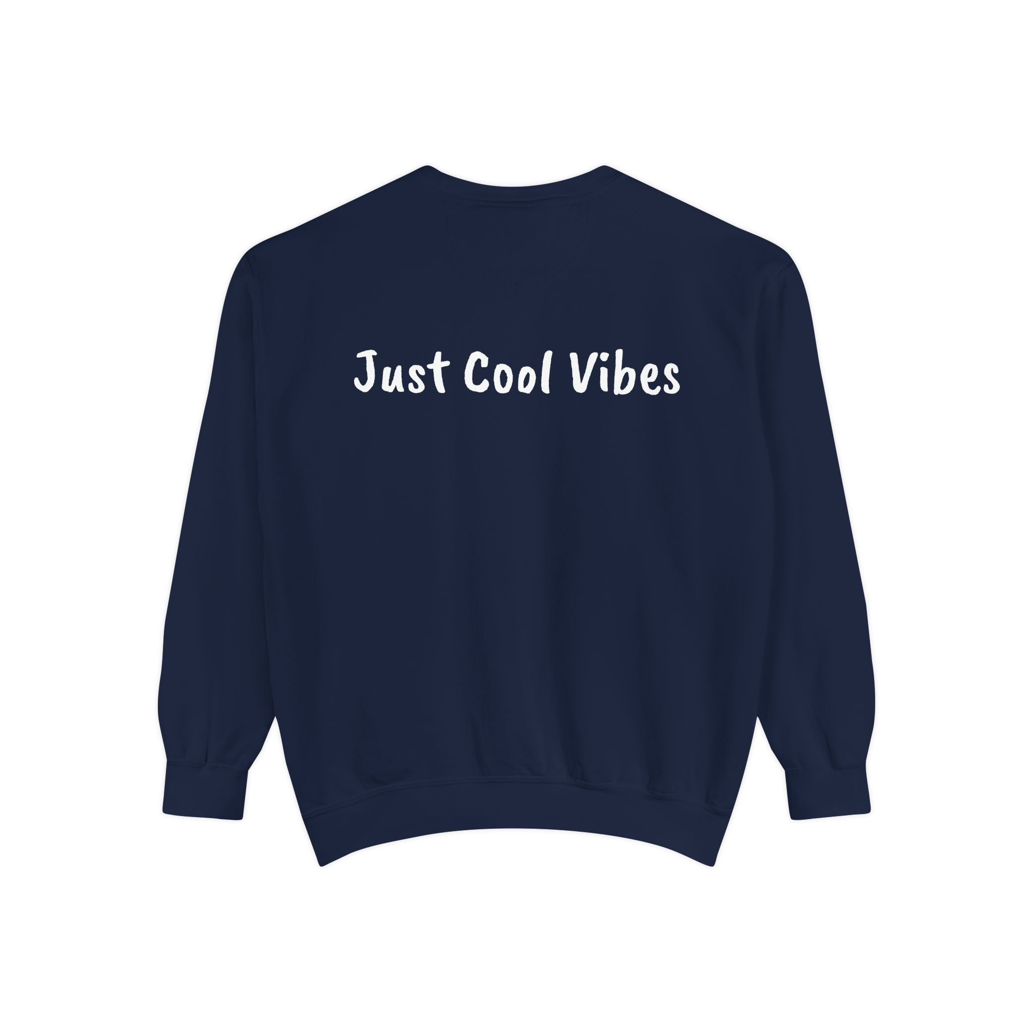 Chill Cat Sweatshirt, Unisex Garment-Dyed, Stay Cool Design, Cozy Sweatshirt, Perfect Gift for Cat Lovers, Casual Streetwear