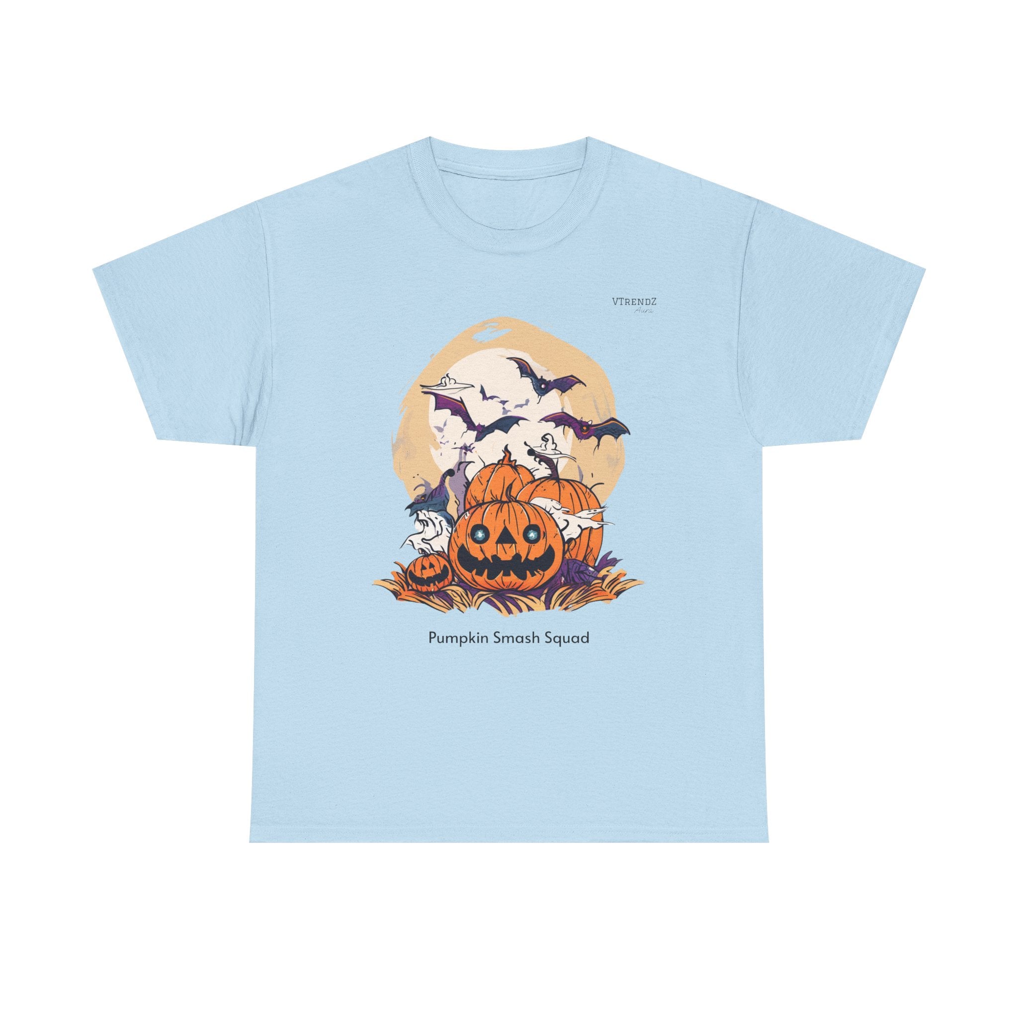 Halloween Pumpkin Smash Squash Tee, Spooky Season Shirt, Unisex Cotton T-Shirt, Fall Fashion, Halloween Party Outfit