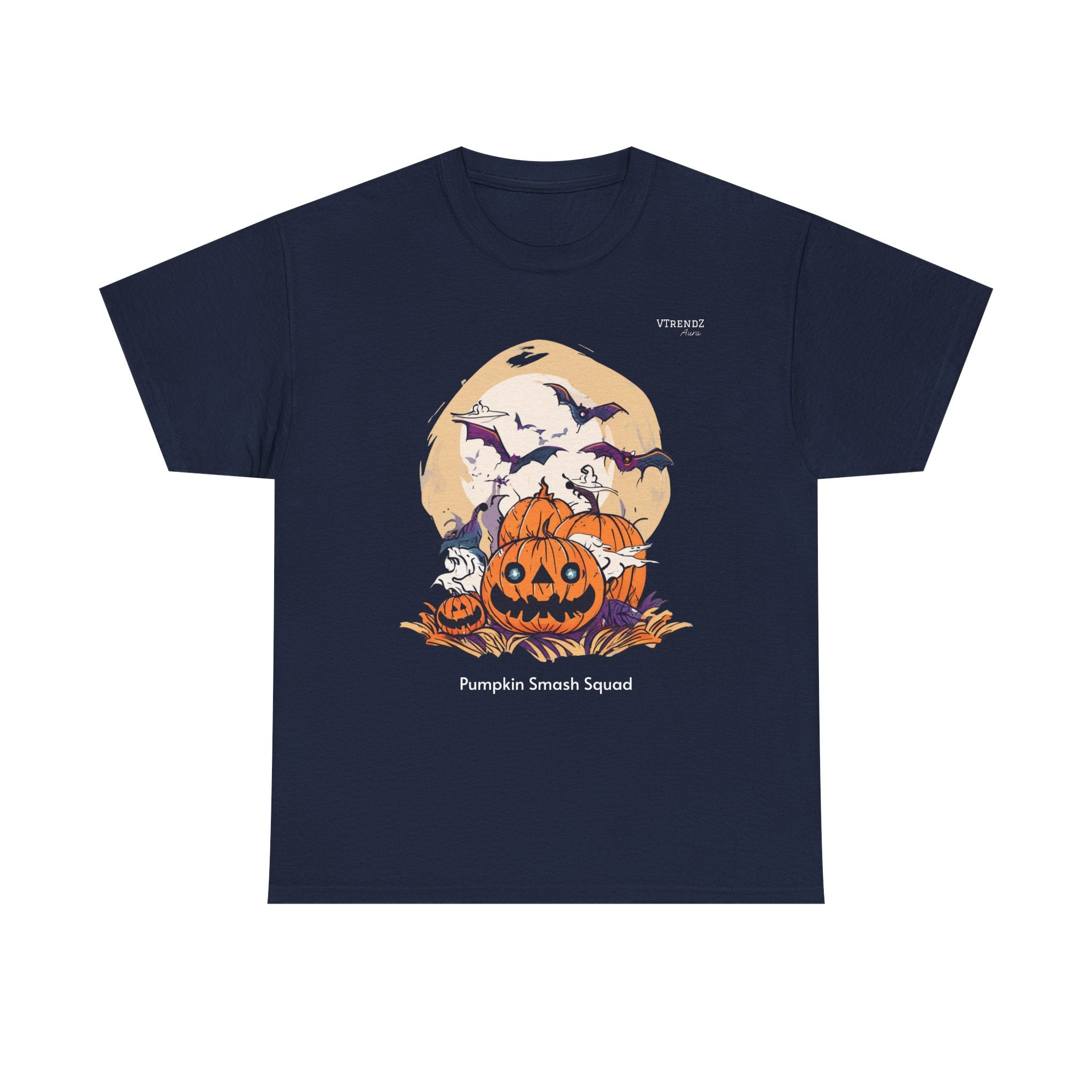 Halloween Pumpkin Smash Squash Tee, Spooky Season Shirt, Unisex Cotton T-Shirt, Fall Fashion, Halloween Party Outfit