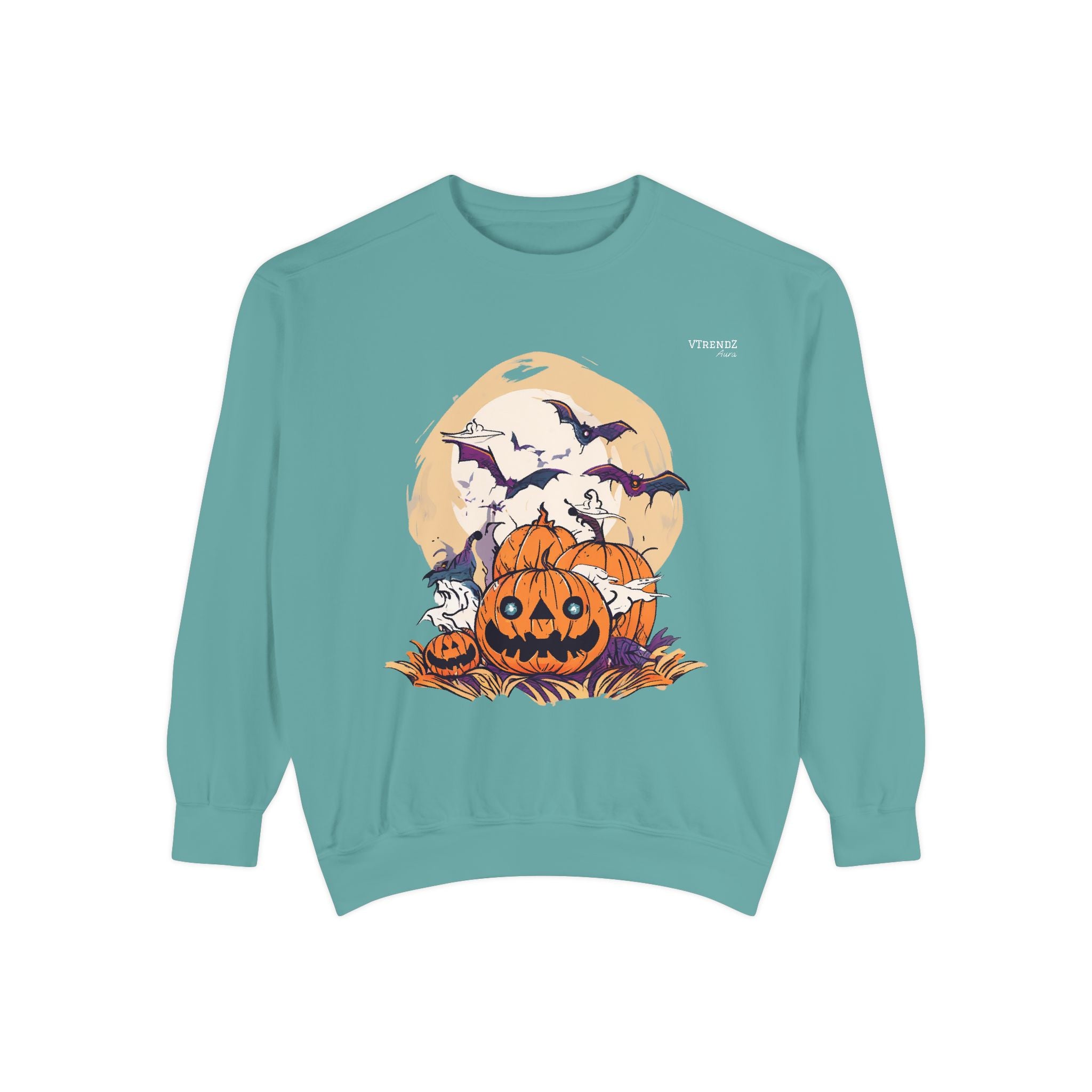 Halloween Pumpkin Sweatshirt, Cozy Fall Sweater, Unisex Fall Apparel, Gift for Halloween Lovers, Spooky Season Clothes