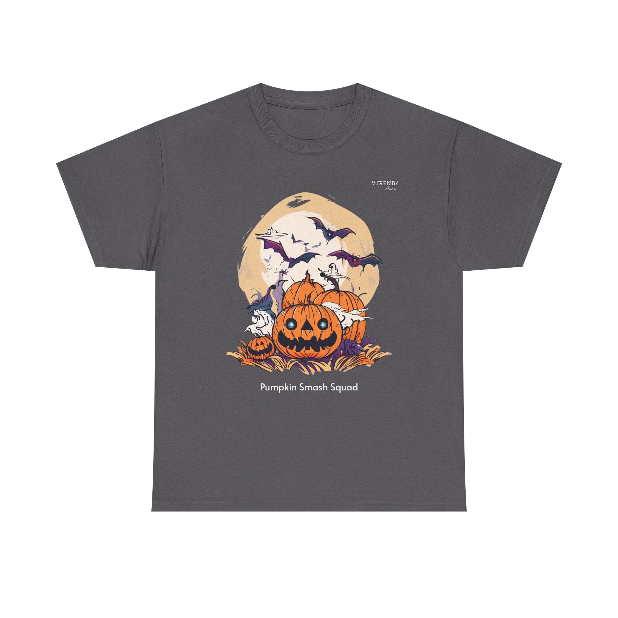 Halloween Pumpkin Smash Squash Tee, Spooky Season Shirt, Unisex Cotton T-Shirt, Fall Fashion, Halloween Party Outfit
