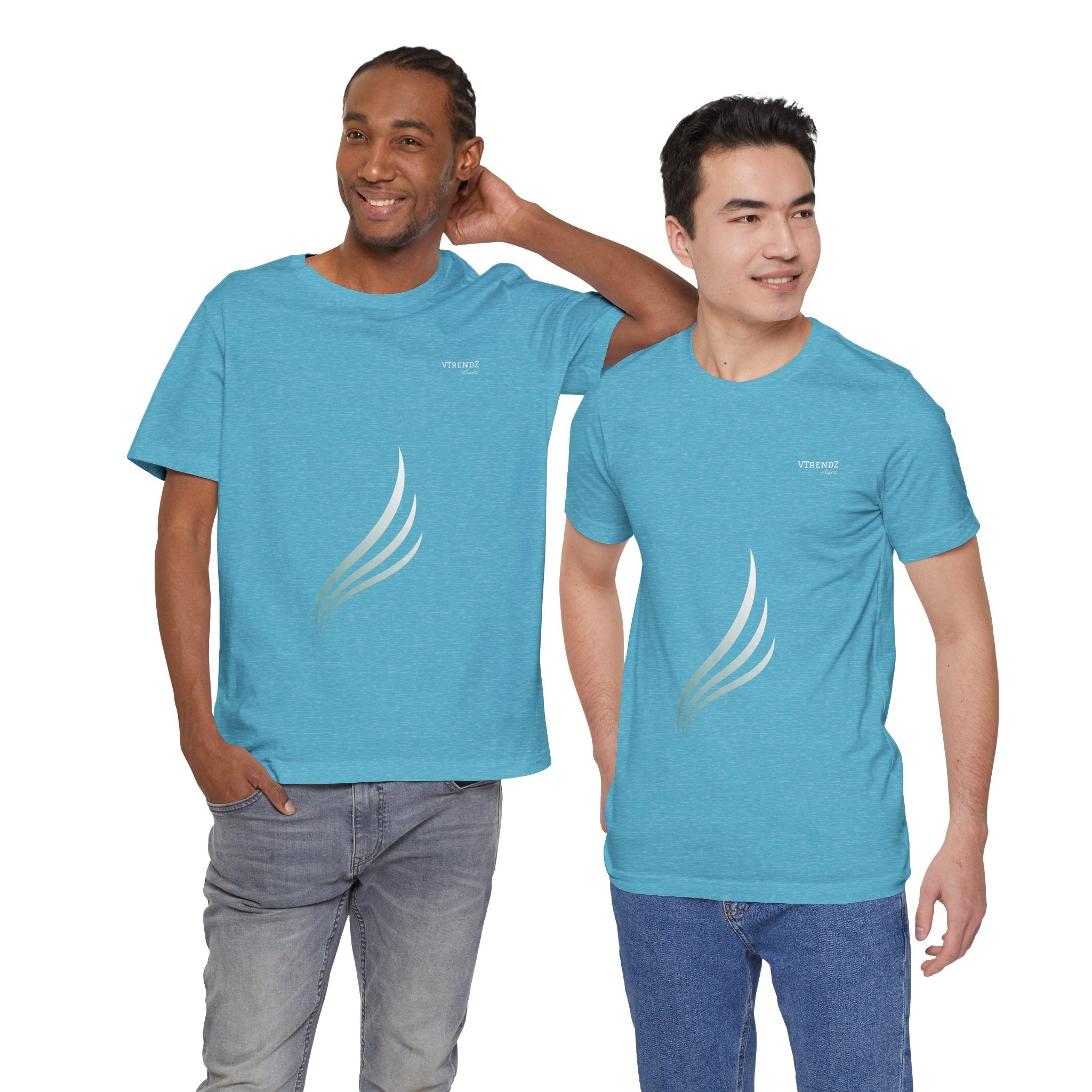 VTrendz Aura Unisex Minimalist T-Shirt – Soft Cotton Classic Fit